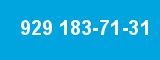 929 183-71-31 929 183-71-31